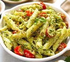 Fermented tomatoes with Basil Pesto Pasta