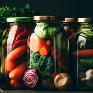 Fermented Vegetables packet in a jar
