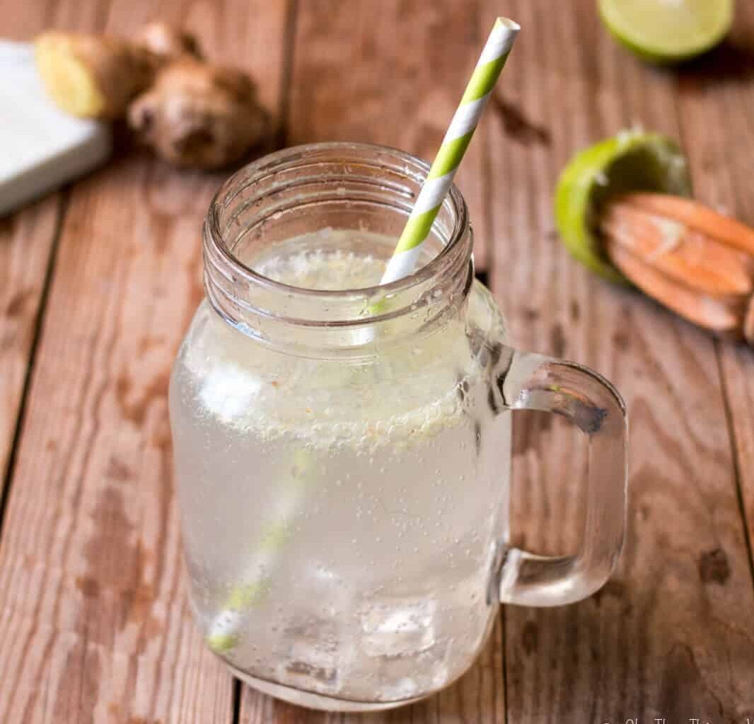 Ingredients for homemade ginger beer